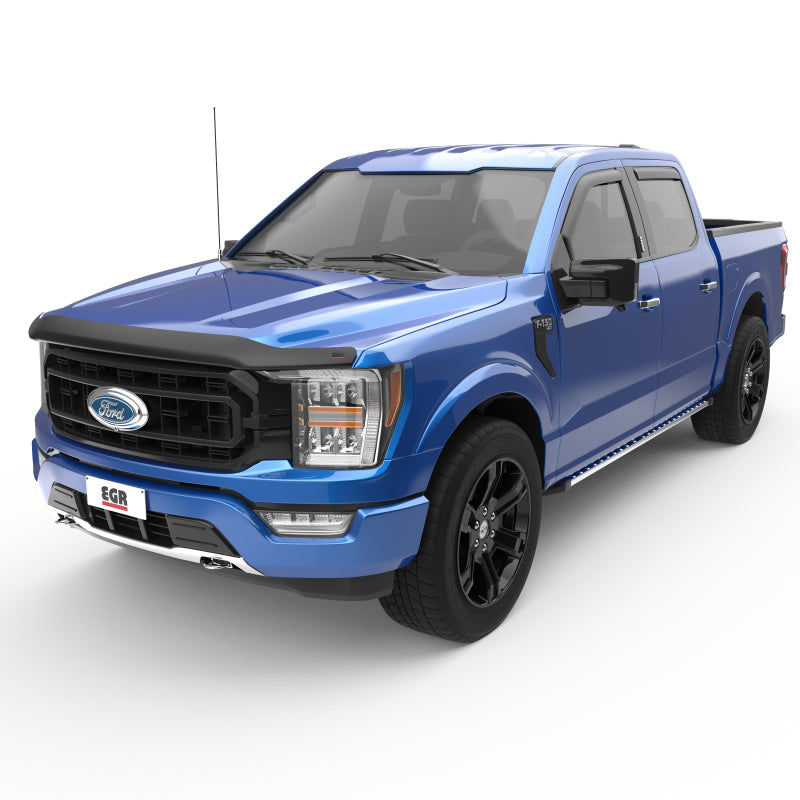 EGR 2021+ Ford F150 Superguard Hood Shield - Smoke (303581)-tuningsupply.com