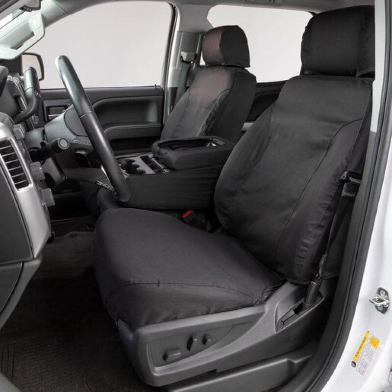 Covercraft 13-16 Dodge RAM Polycotton SeatSaver Custom Front Row Seat Covers - Charcoal-tuningsupply.com