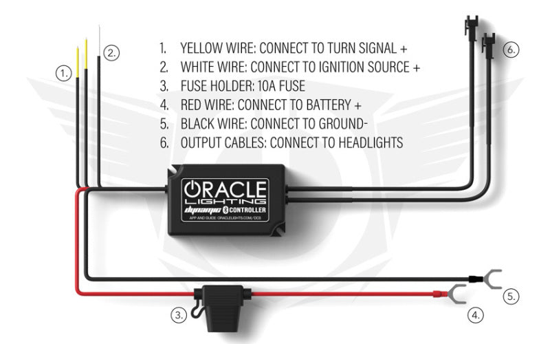 Oracle 18-21 Ford Mustang Dynamic DRL w/ Halo Kit & Sequential Turn Signal - ColorSHIFT SEE WARRANTY-tuningsupply.com