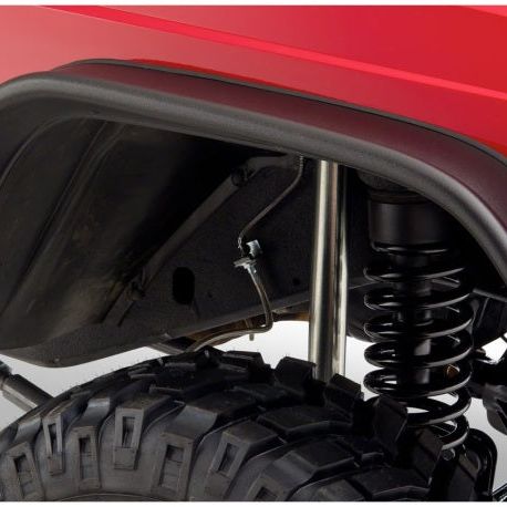 Bushwacker 84-01 Jeep Cherokee Flat Style Flares 2pc - Black-tuningsupply.com