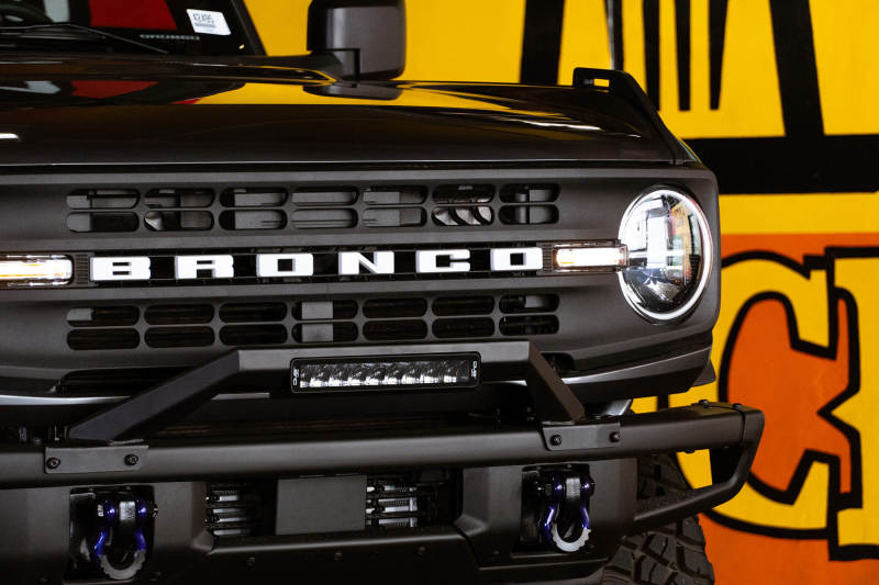 DV8 Offroad 21-22 Ford Bronco Factory Modular Front Bumper Bull Bar-tuningsupply.com