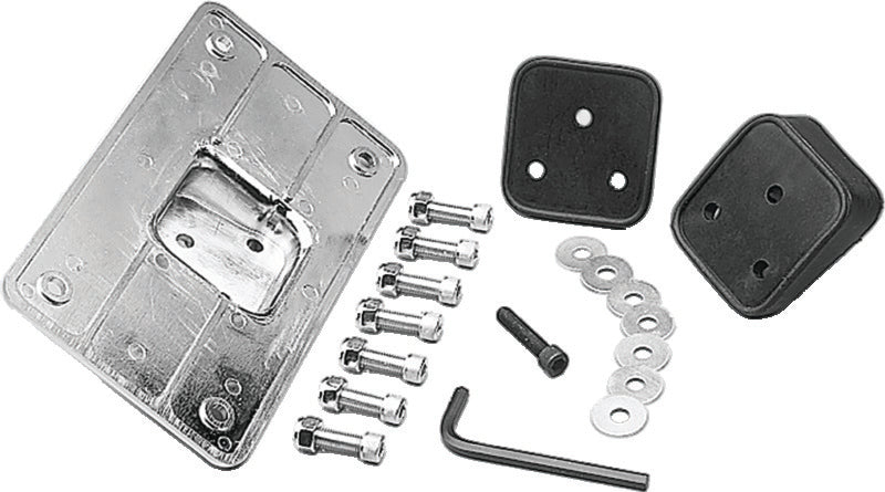 Kuryakyn Universal Laydown License Holder Chrome-tuningsupply.com