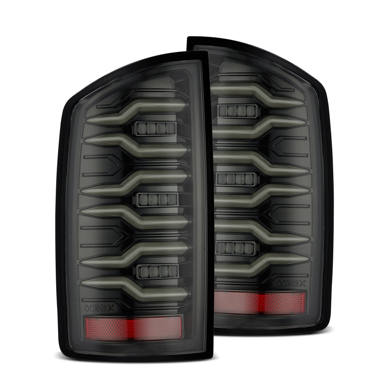 AlphaRex 02-06 Dodge Ram1500/03-06 Dodge Ram 2500/3500 Truck LUXX-Series LED Tail Lights Alpha-Black-tuningsupply.com