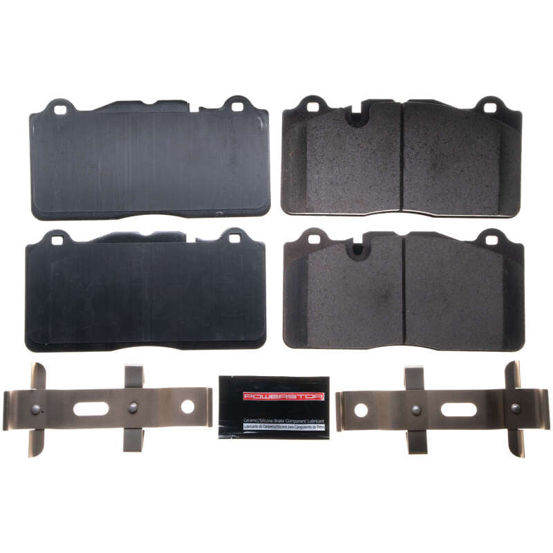 Power Stop 14-15 Chevrolet Camaro Front Z17 Evo Ceramic Brake Pad w/Hardware-tuningsupply.com