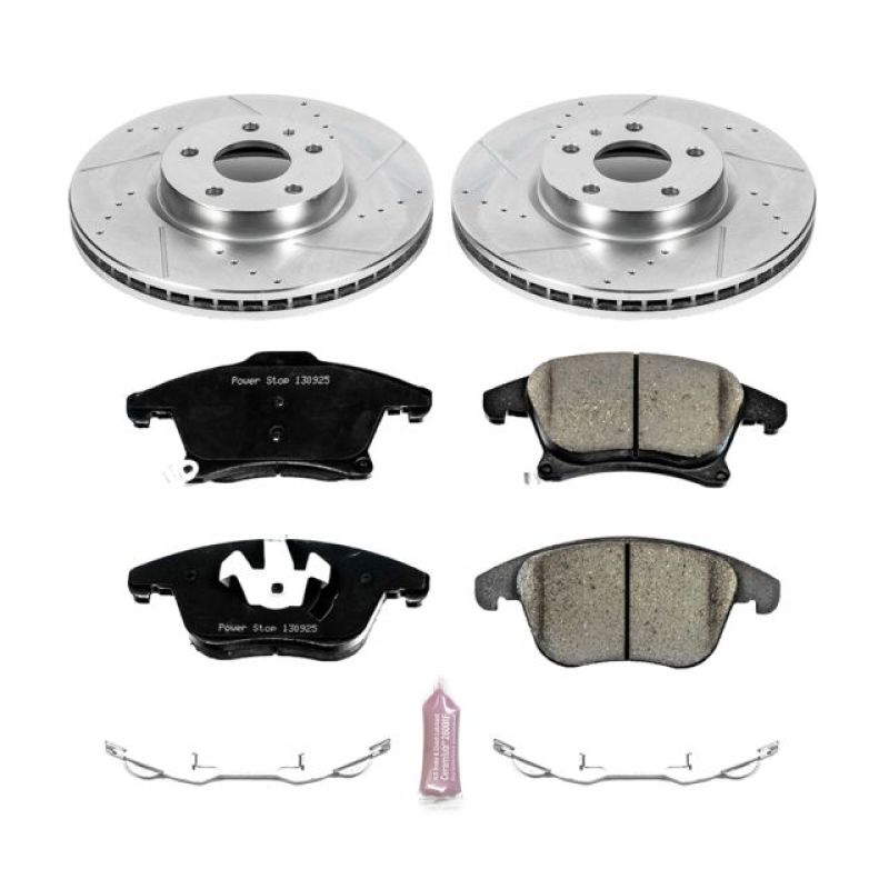 Power Stop 13-19 Ford Fusion Front Z23 Evolution Sport Brake Kit-tuningsupply.com