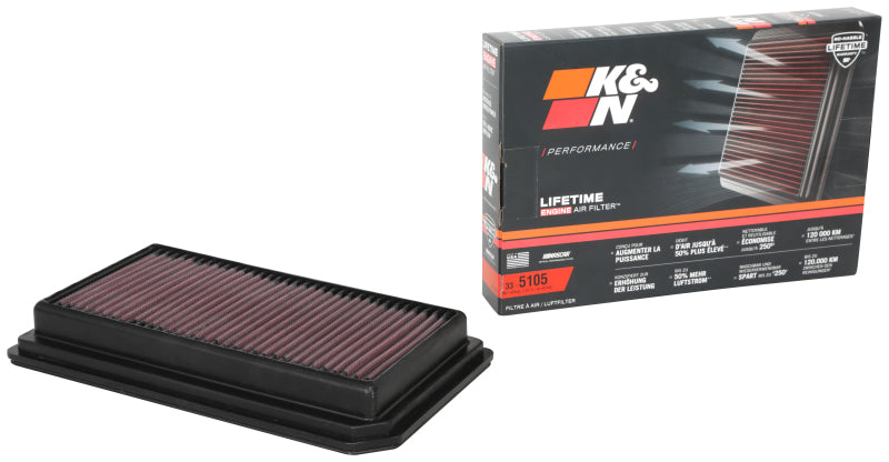 

K&N Engineering 33-5105 - KNN33-5105 - K&N 20-21 Cadillac CT5 V6 3.0L Replacement Air Filter - Shipped in Europe - Tuningsupply.com
