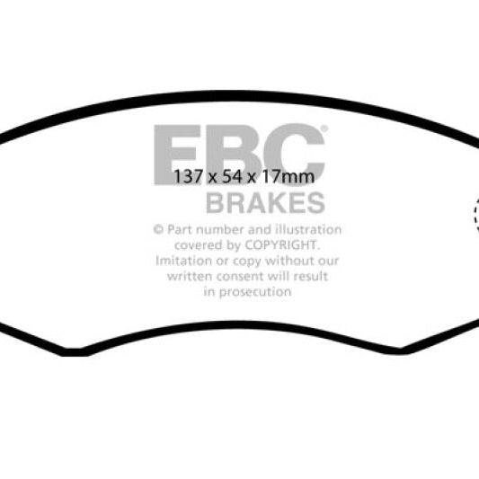 

EBC DP3792C - EBCDP3792C - EBC 91-97 Infiniti G20 2.0 Redstuff Front Brake Pads - Shipped in Europe - Tuningsupply.com
