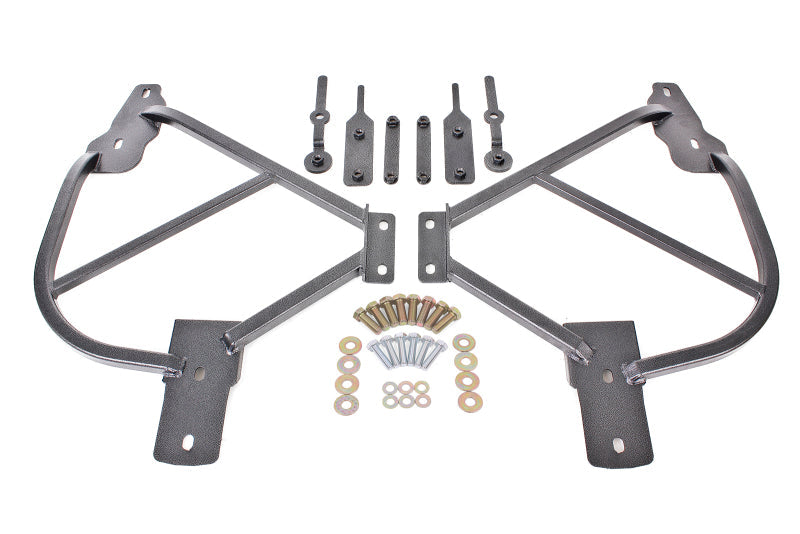 BMR 10-15 5th Gen Camaro Bolt-On Subframe Connectors - Black Hammertone-tuningsupply.com