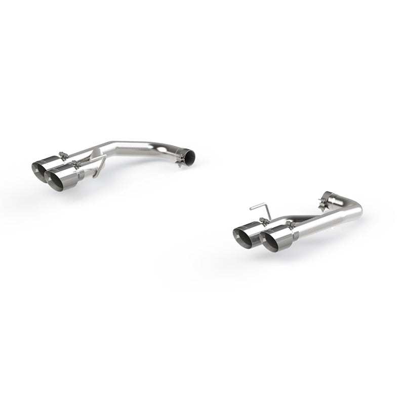 MBRP 18-20 Ford Mustang GT 2.5in T304 Non Active Dual Axle Back Exhaust System - 4in Dual Wall Tips-tuningsupply.com