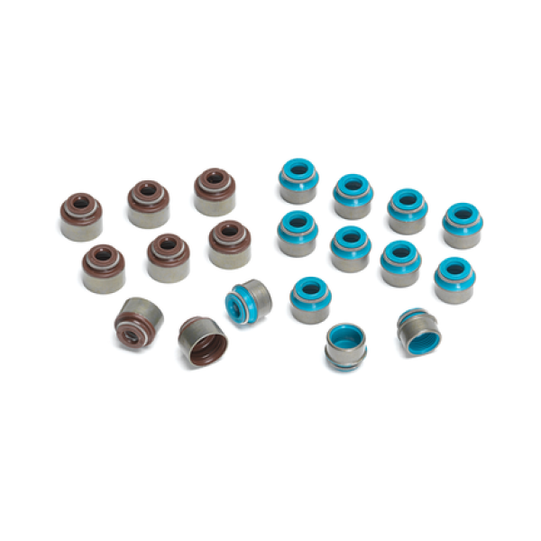 Supertech Honda 5.5mm Viton Exhaust Valve Stem Seal - Set of 8-Valve Seals-Supertech-SPTVS-H5.5E-8-SMINKpower Performance Parts