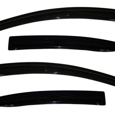 AVS 10-13 Mazda 3 Ventvisor Outside Mount Window Deflectors 4pc - Smoke-tuningsupply.com