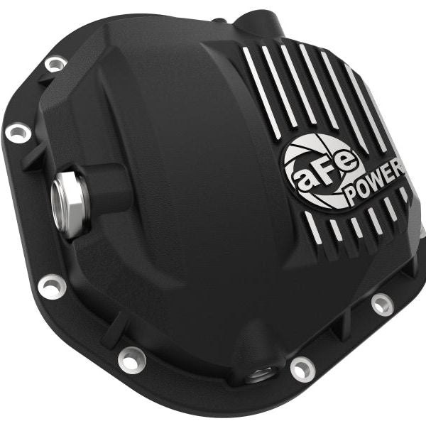 aFe Pro Series Dana 60 Front Differential Cover Black w/ Machined Fins 17-20 Ford Trucks (Dana 60)-tuningsupply.com