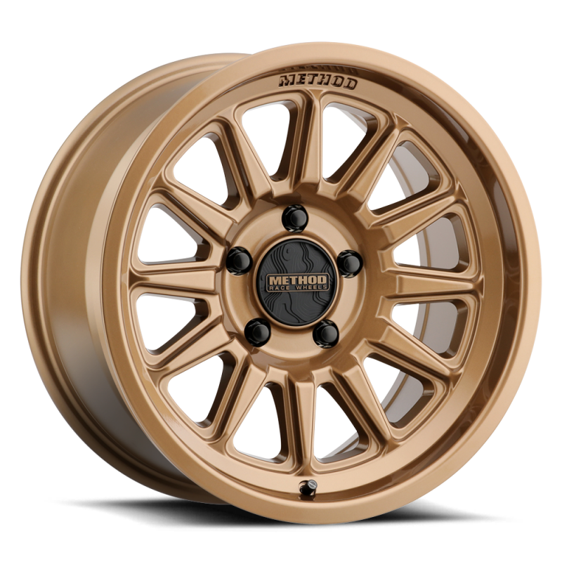 Method MR323 20x9 / 8x180 BP / 12ET / 5.44in BS / 130.81mm CB - Gloss Bronze Wheel-tuningsupply.com