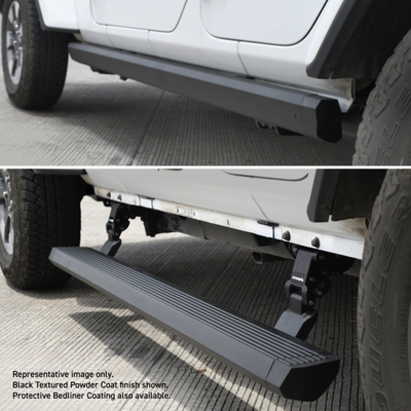 

Go Rhino  - GOR20451687PC - RealTruck 20-24 Jeep Gladiator CC 4dr VoltStep Electric Running Board Kit (Cut/Drill Req.) - Tex Blk - Shipped in Europe - Tuningsupply.com
