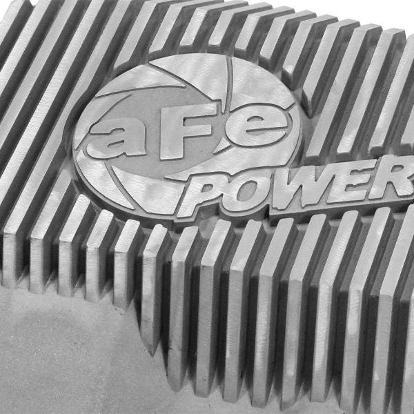 afe Front Differential Cover (Raw; Street Series); Ford Diesel Trucks 94.5-14 V8-7.3/6.0/6.4/6.7L-tuningsupply.com