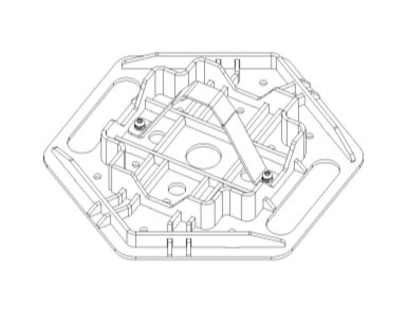 Go Rhino Xventure Gear El Gato Base Plate - Blk-tuningsupply.com