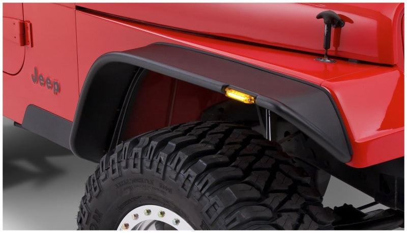 

Bushwacker  - BUS10924-07 - Bushwacker 87-95 Jeep Wrangler Flat Style Flares 4pc Excludes Renegade - Black - Shipped in Europe - Tuningsupply.com
