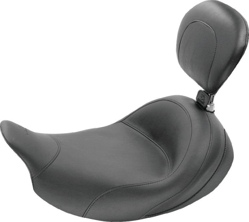 Mustang 08-21 Harley Electra Glide Std, Rd Glide ,Rd King, Str Glide Std Touring Solo Seat - Black-tuningsupply.com