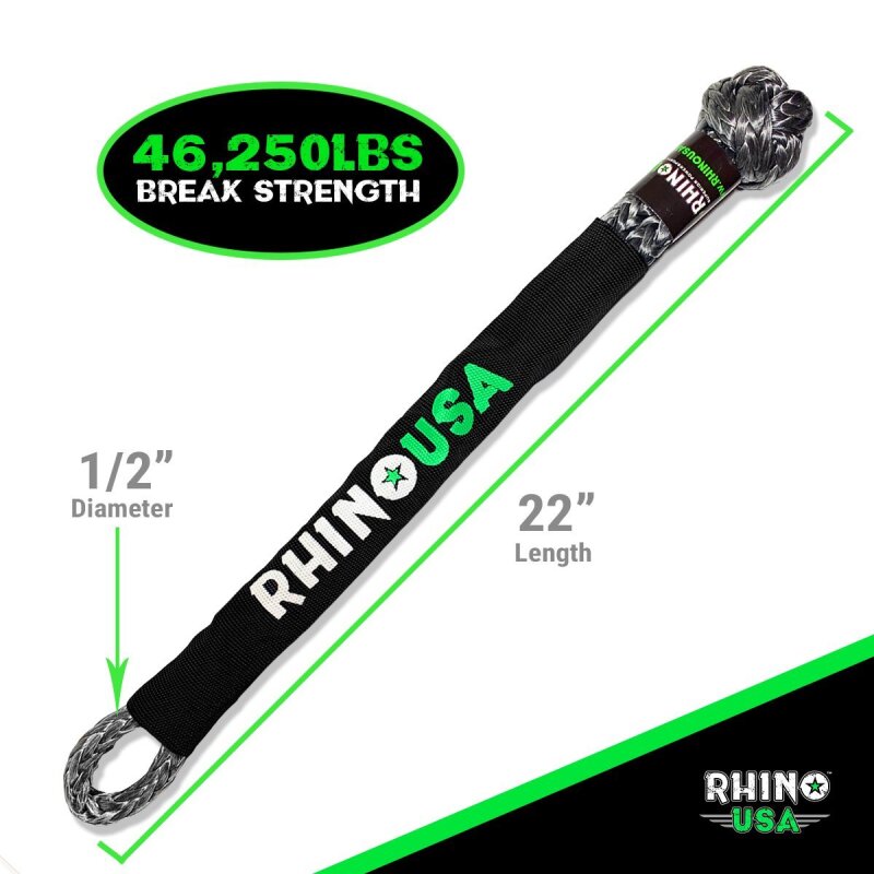 

Rhino USA SFTSHACK-12-GRY-1 - RSASFTSHACK-12-GRY-1 - Rhino USA Synthetic Soft Shackle Gray - Shipped in Europe - Tuningsupply.com
