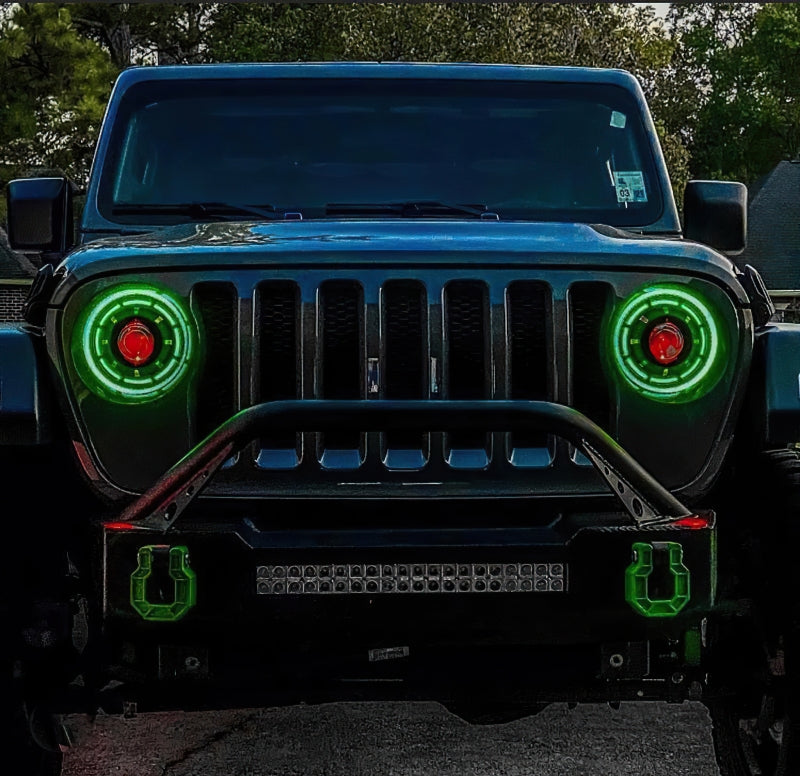 Oracle Oculus Bi-LED Projector Headlights for Jeep JL/Gladiator JT - w/ Simple Cntrl SEE WARRANTY-tuningsupply.com