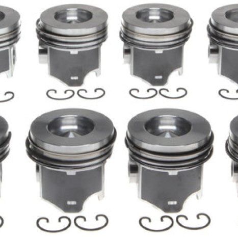 Mahle OE FO 6.0L Diesel V8 144060-STD w/ PC Piston Set (Set of 8)-tuningsupply.com