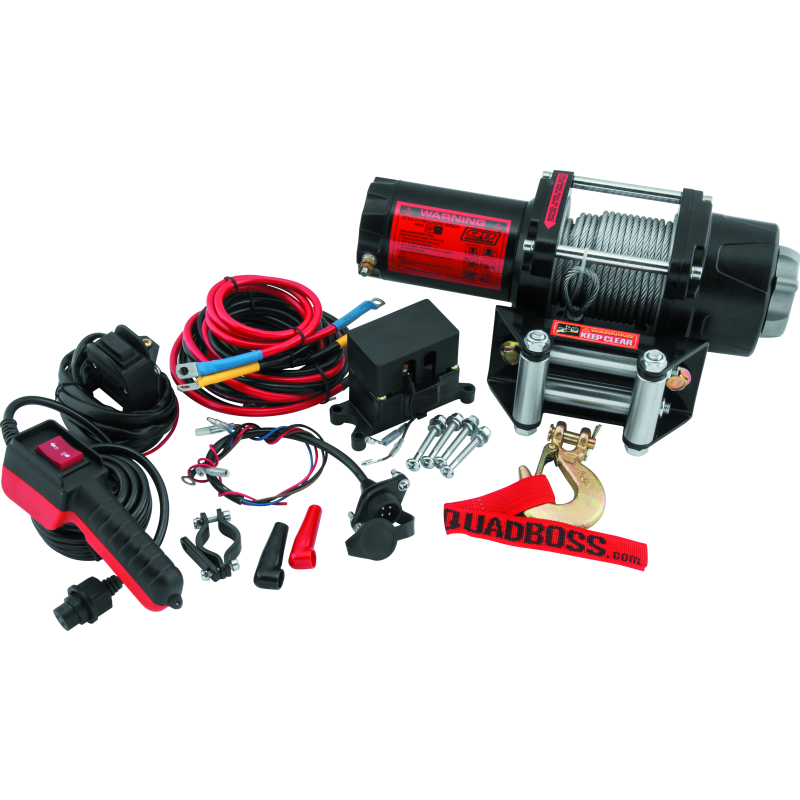 QuadBoss Winch 2500Lb W/Cable-tuningsupply.com