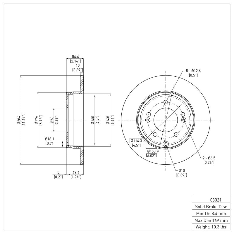 

DFC 600-03021 - DFC600-03021 - DFC 05-20 Hyundai Sonata Rear Brake Rotor - Shipped in Europe - Tuningsupply.com
