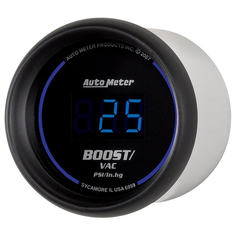 

AutoMeter 6959 - ATM6959 - Autometer Cobalt Digital 52.4mm Black Vacuum/Boost Gauge - Shipped in Europe - Tuningsupply.com
