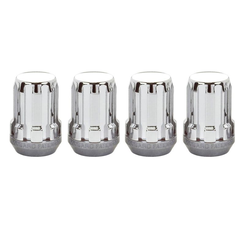 McGard SplineDrive Lug Nut (Cone Seat) M12X1.5 / 1.24in. Length (4-Pack) - Chrome (Req. Tool)-tuningsupply.com