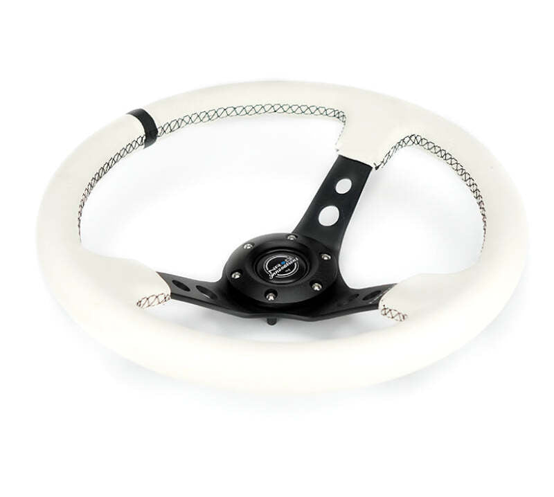 

NRG RST-006BK-WT-B - NRGRST-006BK-WT-B - NRG Reinforced Steering Wheel (350mm/3in. Deep) White Leather w/Blk Spoke/Round Holes/White Stripes - Shipped in Europe - Tuningsupply.com
