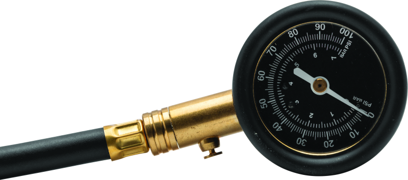 BikeMaster Dual Tire Gauge 100 PSI-tuningsupply.com