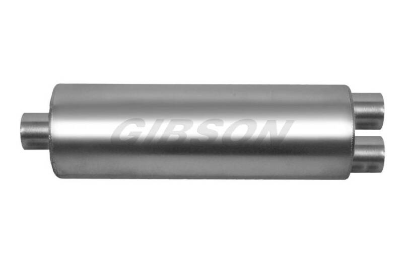 

Gibson 758216S - GIB758216S - Gibson SFT Superflow Center/Dual Round Muffler Stainless - Shipped in Europe - Tuningsupply.com
