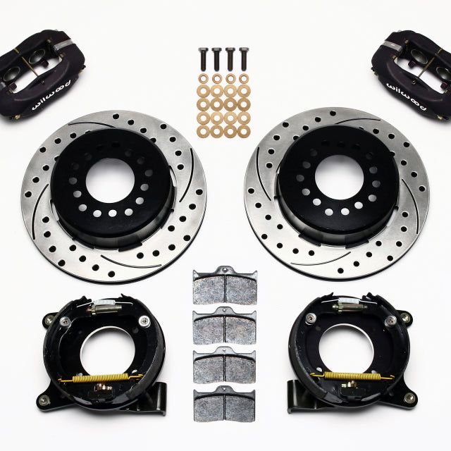 Wilwood Forged Dynalite P/S Park Brake Kit Drilled Chevy C-10 2.42 Offset 5-lug-Big Brake Kits-Wilwood-WIL140-10094-D-SMINKpower Performance Parts