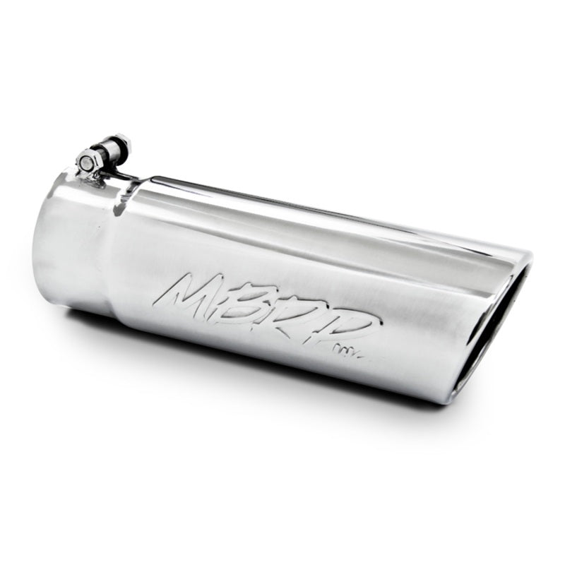 MBRP Universal Tip 4in O.D. Angled Rolled End 3 inlet 10 length-tuningsupply.com