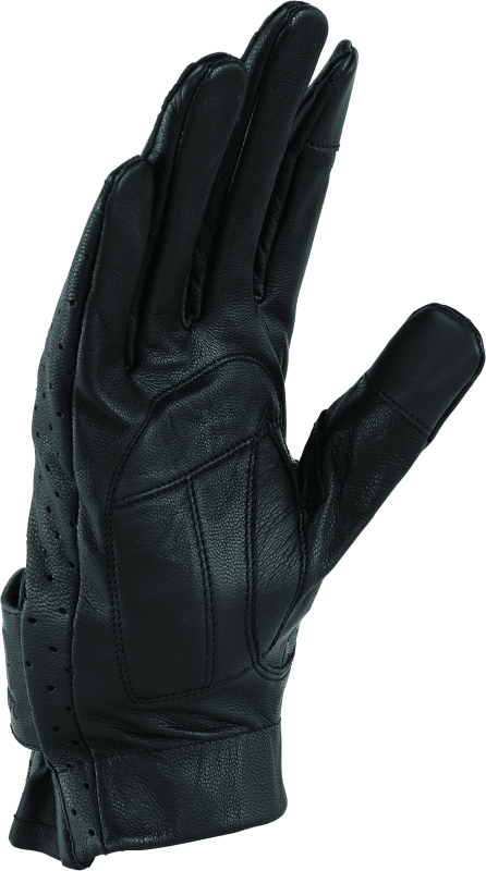 Kuryakyn Leather By River Road Tucson Leather Perforated Gloves Black - Small-tuningsupply.com