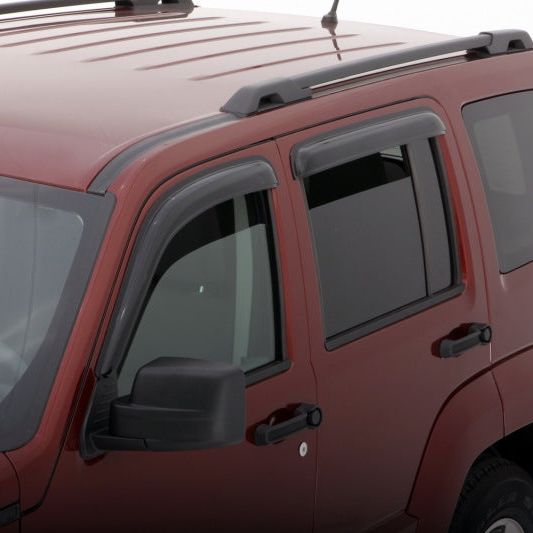 AVS 08-14 Jeep Liberty Ventvisor Outside Mount Window Deflectors 4pc - Smoke-tuningsupply.com