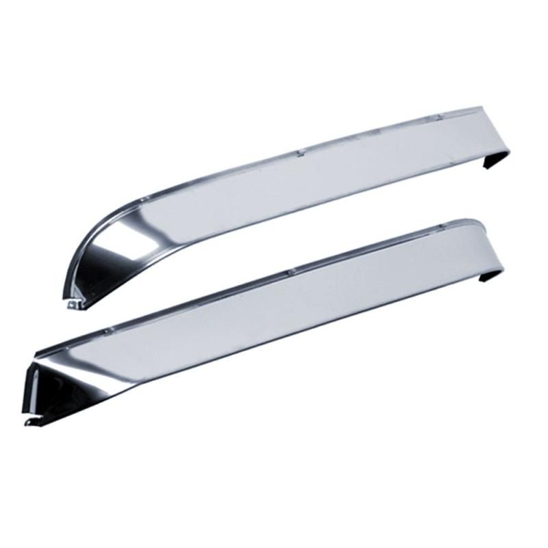 AVS 67-72 Ford F-250 Super Duty Ventshade Window Deflectors 2pc - Stainless-tuningsupply.com