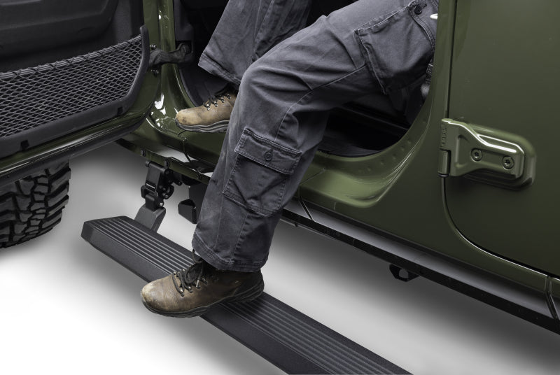 

Go Rhino  - GOR20451687PC - RealTruck 20-24 Jeep Gladiator CC 4dr VoltStep Electric Running Board Kit (Cut/Drill Req.) - Tex Blk - Shipped in Europe - Tuningsupply.com
