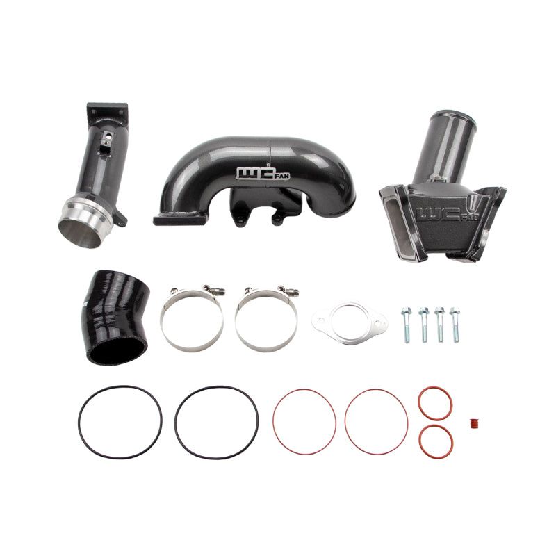 Wehrli 2006-2007 LBZ Duramax High Flow 3in Y-Bridge Kit- Gloss Black-Intake Elbows-Wehrli-WCFWCF100163-GB-SMINKpower Performance Parts