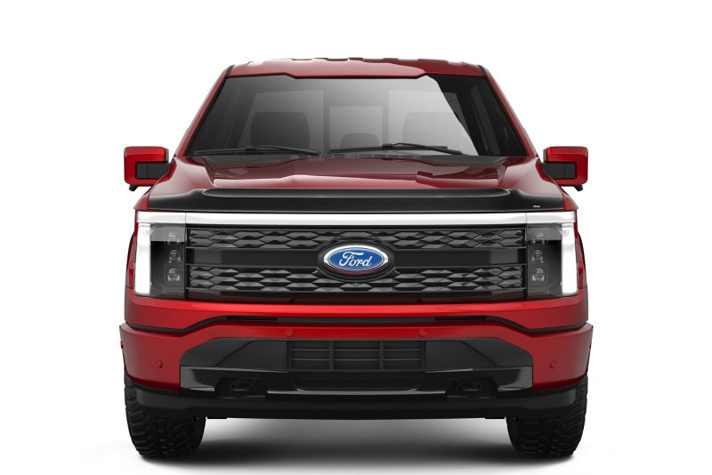 AVS  23-24 Ford F-150 Lightning Aeroskin Low Profile Acrylic Hood Shield - Smoke-tuningsupply.com