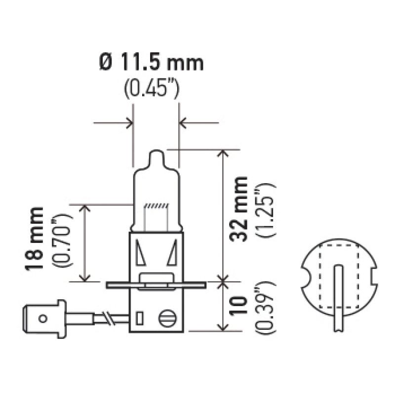 Hella Optilux H3 12V/55W XY Extreme Yellow Bulb-tuningsupply.com