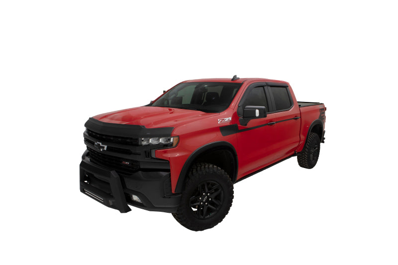 AVS 22-23 Chevrolet Silverado 1500 (Excl. ZR2/LT Trail Bss) Aeroskin II Low Prof Hood Shield - Blk-tuningsupply.com