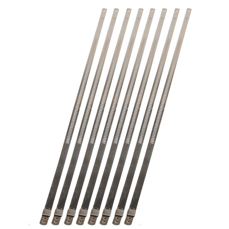 DEI Stainless Steel Positive Locking Tie 1/4in (7mm) x 9in - 8 per pack-tuningsupply.com