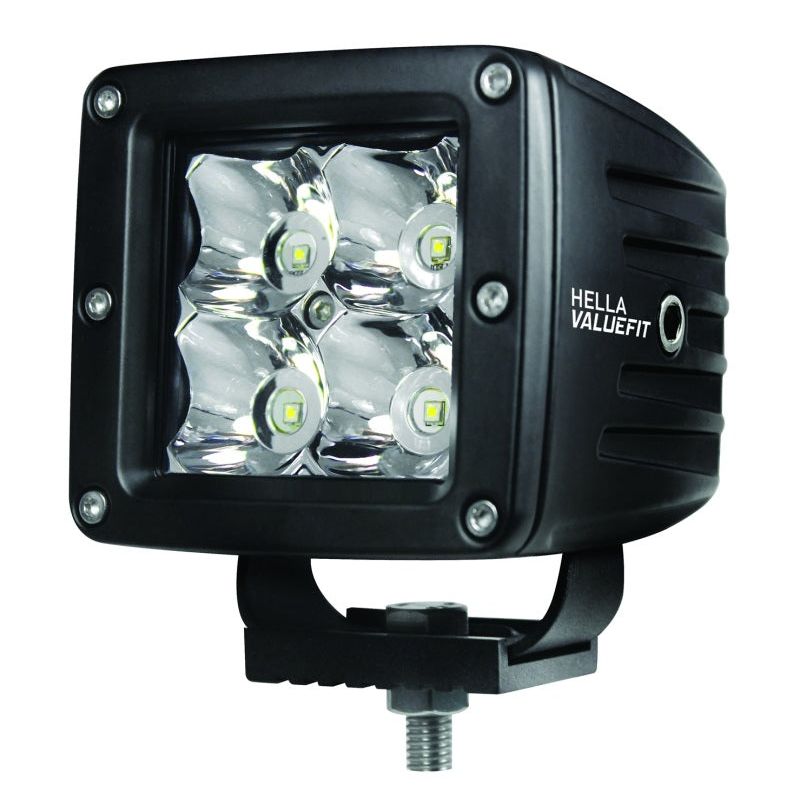 Hella HVF Cube 4 LED Off Road Kit - 3.1in 2X12W-tuningsupply.com