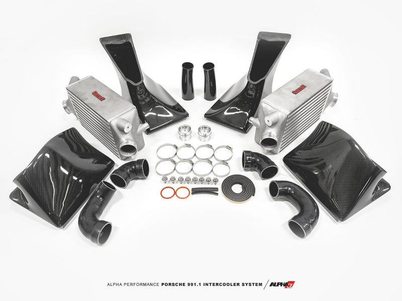 
  

AMS  - AMSALP.23.09.0001-1 - AMS Performance 13-15 Porsche 911 Turbo/Turbo S (991.1) Alpha Intercooler Kit w/Carbon Fiber Shrouds - Shipped in Europe - Tuningsupply.com

