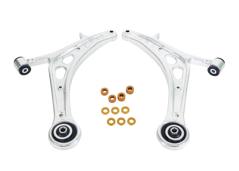 

Whiteline KTA407 - WHLKTA407 - Whiteline 17-21 Subaru WRX/STI Front Lower Control Arms w/ Caster Correction - Shipped in Europe - Tuningsupply.com

