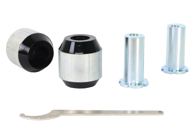 

Whiteline KCA500 - WHLKCA500 - Whiteline 18-23 Kia Stinger Front Control Arm Lower Bushing Kit Double Offset - Shipped in Europe - Tuningsupply.com
