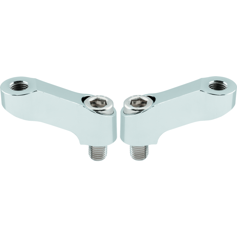 BikeMaster Mirror Extension 10mm Pair - Chrome-tuningsupply.com