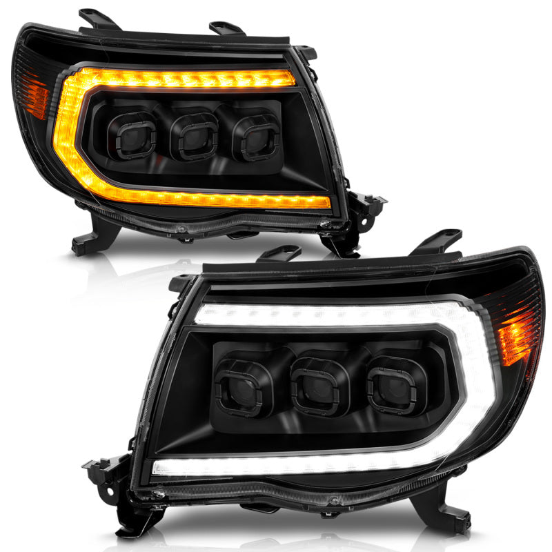 

ANZO 111640A - ANZ111640A - ANZO 05-11 Toyota Tacoma Full LED Projector Headlights White DRL/Init/SeqSig Black - Pair - Shipped in Europe - Tuningsupply.com
