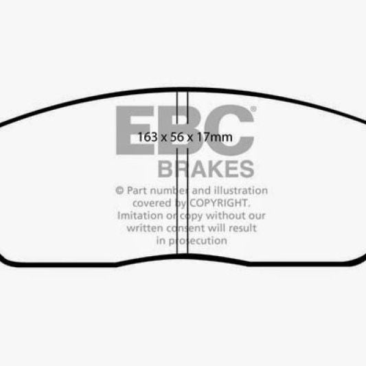 EBC 05-10 Ford Mustang 4.0 Yellowstuff Front Brake Pads-tuningsupply.com